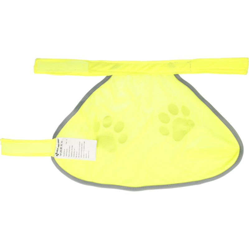 FIRST AID ONLY Veiligheidsvest voor honden met pootafdruk, geel, maat L
